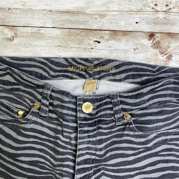 Michael Kors Zebra Print Skinny Pants - Picture 4 of 7